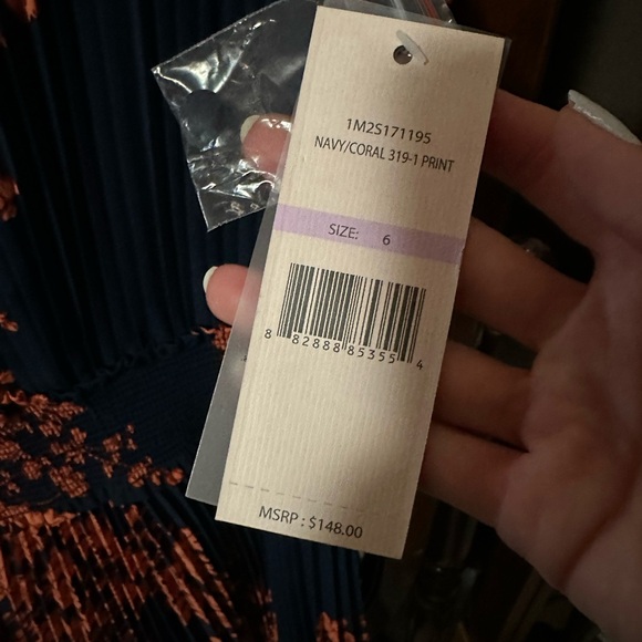 NANETTE LEPORE high neck elastic waist floral print dress - NWT - Picture 4 of 5